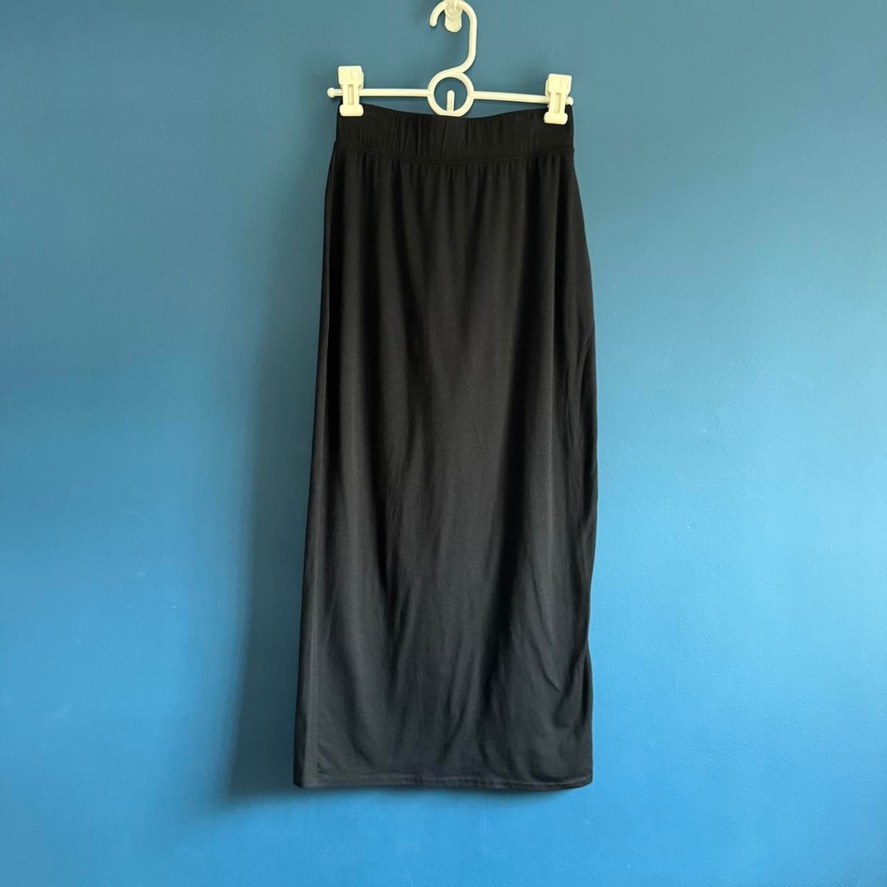 Free People Beach Maxi Skirt Women's Size XS Black Elastic Waist Boho Hippie
